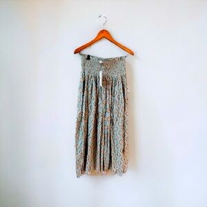 Zara boho print maxi skirt